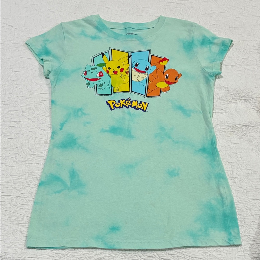 Pokemon BabyT Aqua Tie-Dye T-Shirt Sz M
